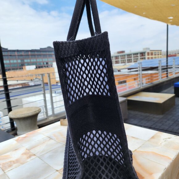 Christian Dior Book Tote Mesh Canvas Large Black - Picture 5 of 10